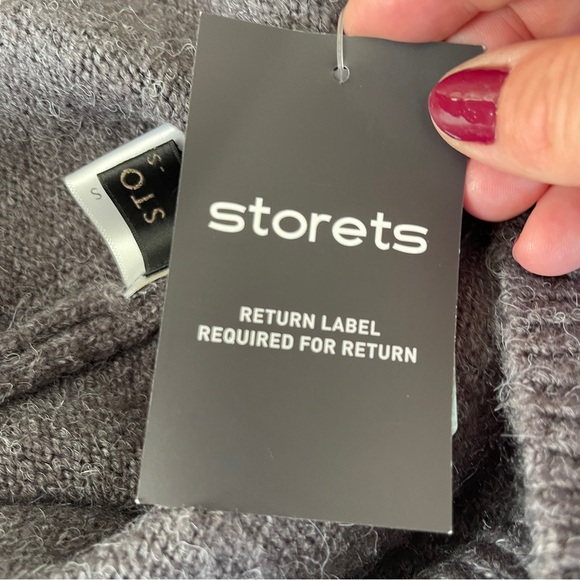 Storets Sweater Dress ELLA Cold Shoulder Knit Mini Size S/M Wool Blend New - Picture 7 of 9